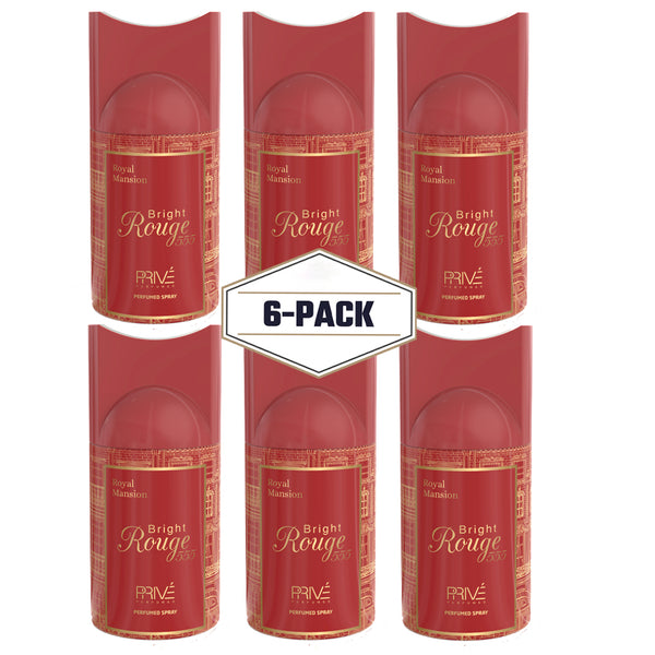 PRIVE Perfume Bright Rouge 555 Deodorant 250ml 6x PACK – Fragrance ...