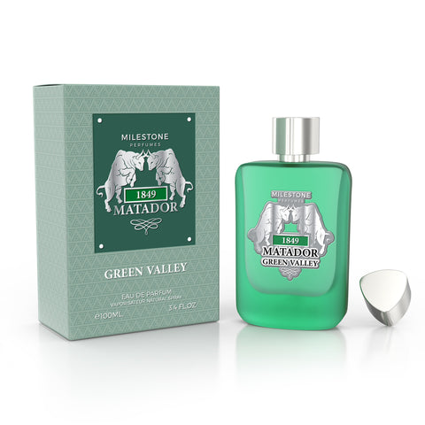 MILESTONE COLLECTION  1849 MATADOR GREEN VALLEY 100ML Eau De Parfum 3X Pack
