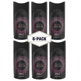PRIVE Black Option Perfume Deodorant 250ml 6x PACK