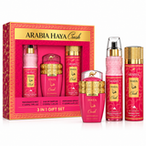 Le Chameau Arabia Haya Crush Women’s Fragrance Gift Set – 100ml Eau de Parfum, 235ml Mist & 200ml Spray