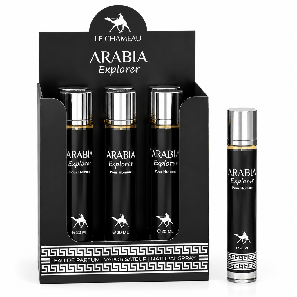 LE CHAMEAU Arabia Explorer Eau De Parfum 5x 20ml Plus 1 Free Tester