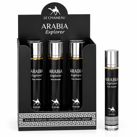 LE CHAMEAU Arabia Explorer Eau De Parfum 5x 20ml Plus 1 Free Tester
