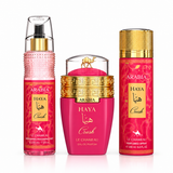 Le Chameau Arabia Haya Crush Women’s Fragrance Gift Set – 100ml Eau de Parfum, 235ml Mist & 200ml Spray