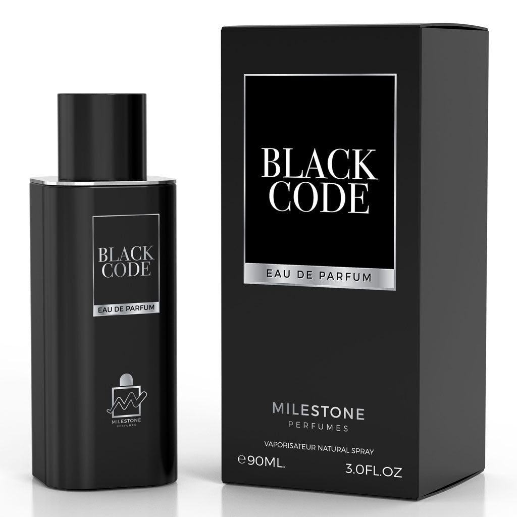 MILESTONE Black Code Pour Homme 90ML EDP Fragrance Wholesale Milestone black code pour homme 90ml edp fragrance wholesale