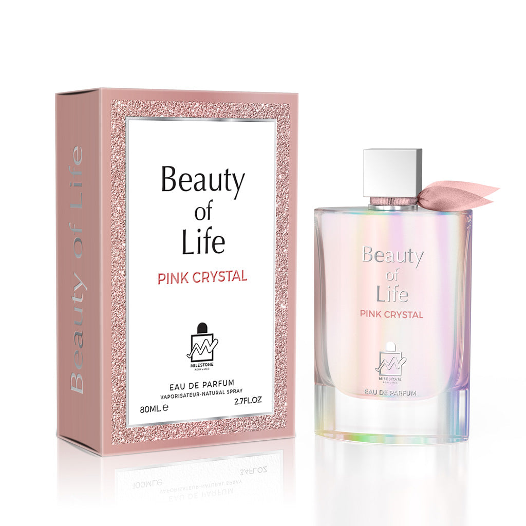 MILESTONE Beauty of Life Pink Crystal (Pour Femme)  80ML