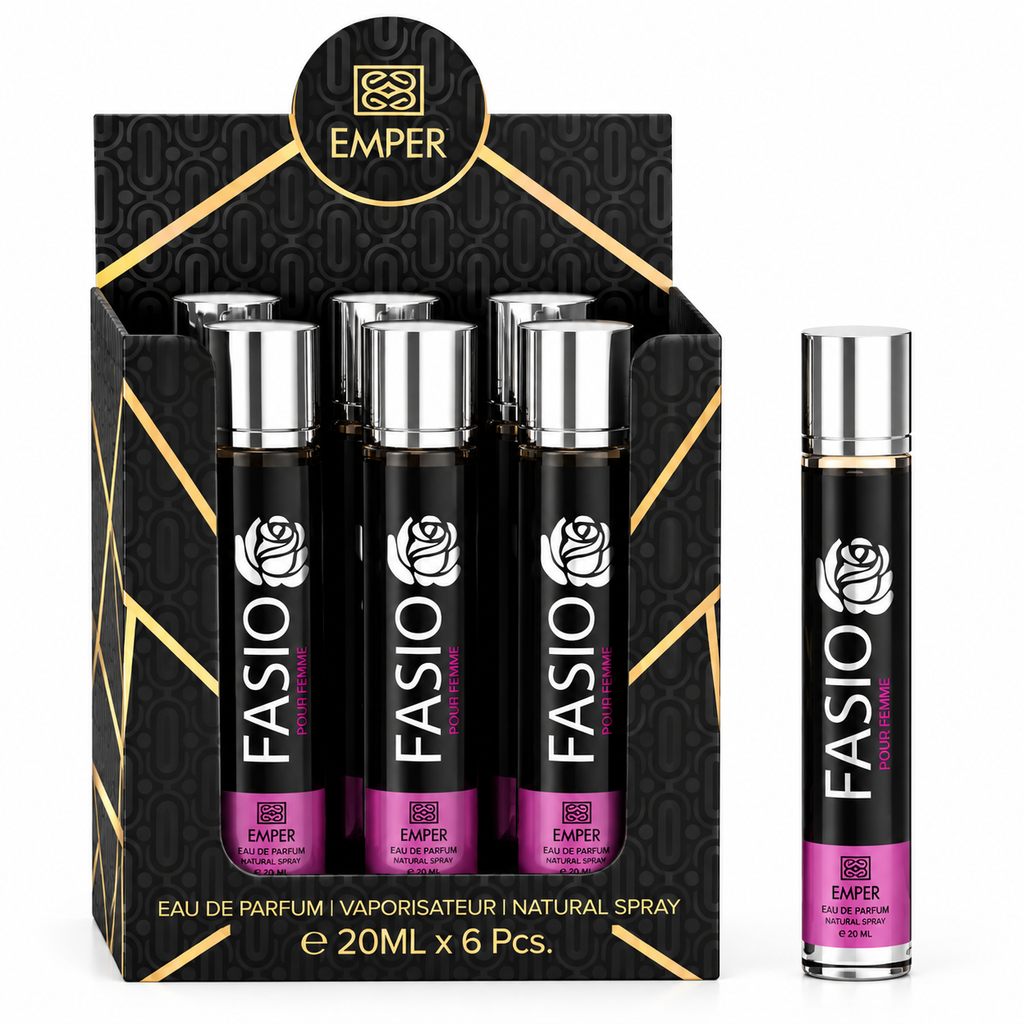 Emper Fasio Pour Femme Eau De Parfum 5x 20ml Plus 1 Free Tester