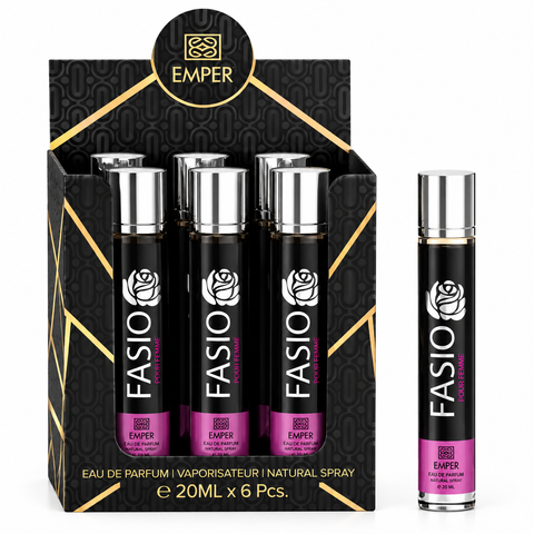 Emper Fasio Pour Femme Eau De Parfum 5x 20ml Plus 1 Free Tester