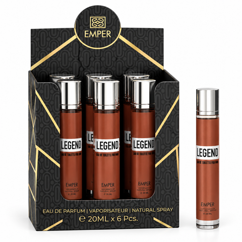 EMPER Legend Pour Homme Eau De Parfum 5x 20ml Plus 1 Free Tester