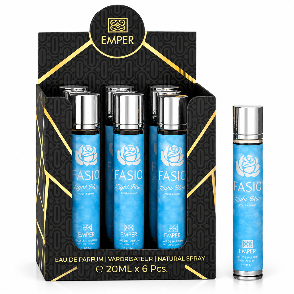 EMPER Fasio pour femme Eau De Parfum 5x 20ml Plus 1 Free Tester