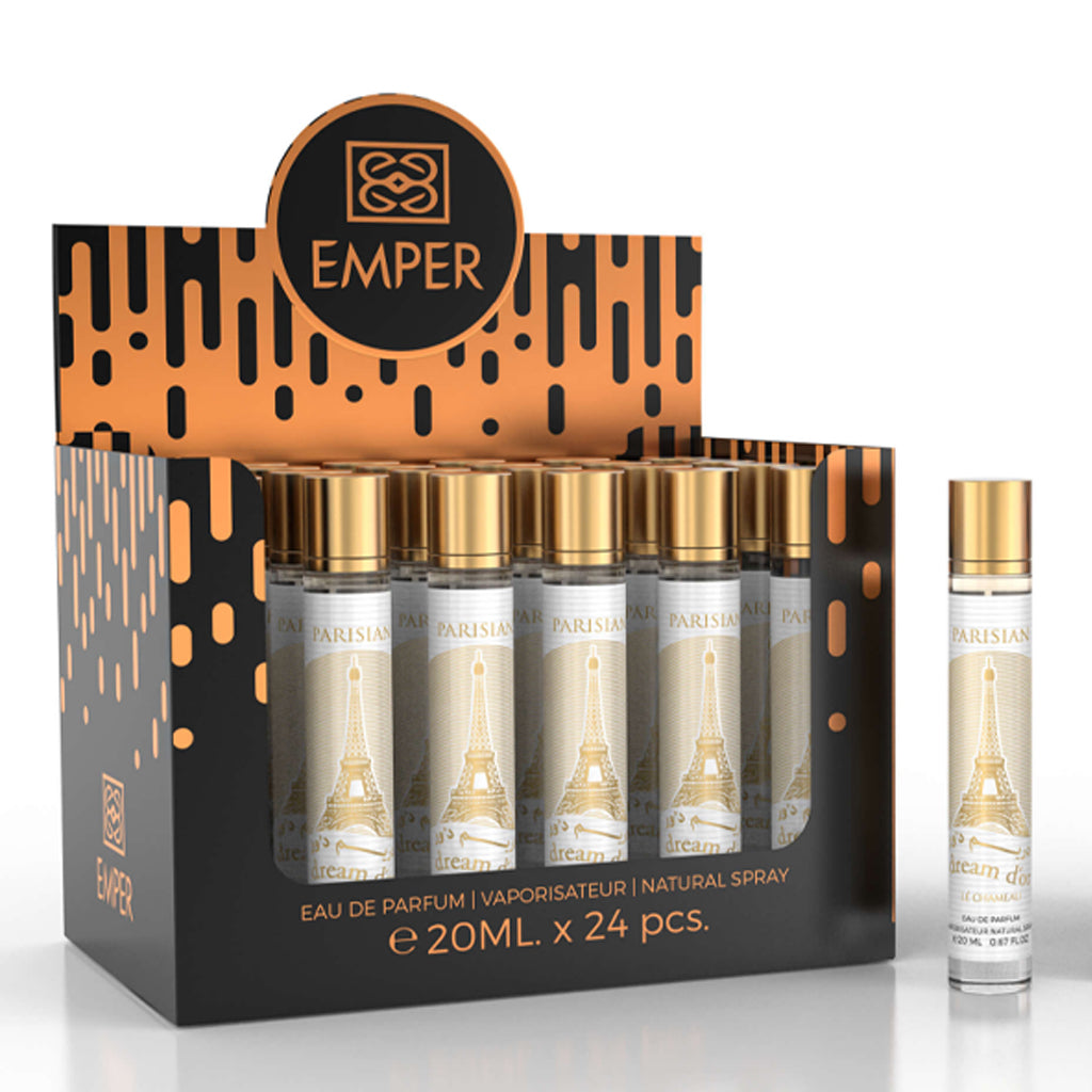 Le Chameau Parisian Dream D'Or Eau De Parfum  23x 20ml Plus 1 Free Tester