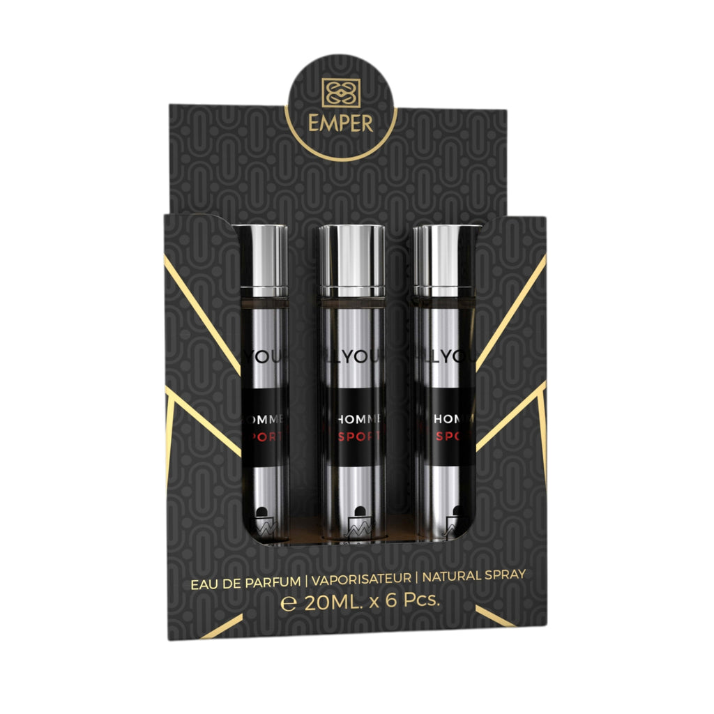 MILESTONE All Yours Homme Sport Eau De Parfum 5x 20ml Plus 1 Free Tester