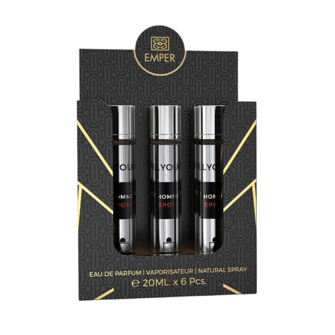 MILESTONE All Yours Homme Sport Eau De Parfum 5x 20ml Plus 1 Free Tester