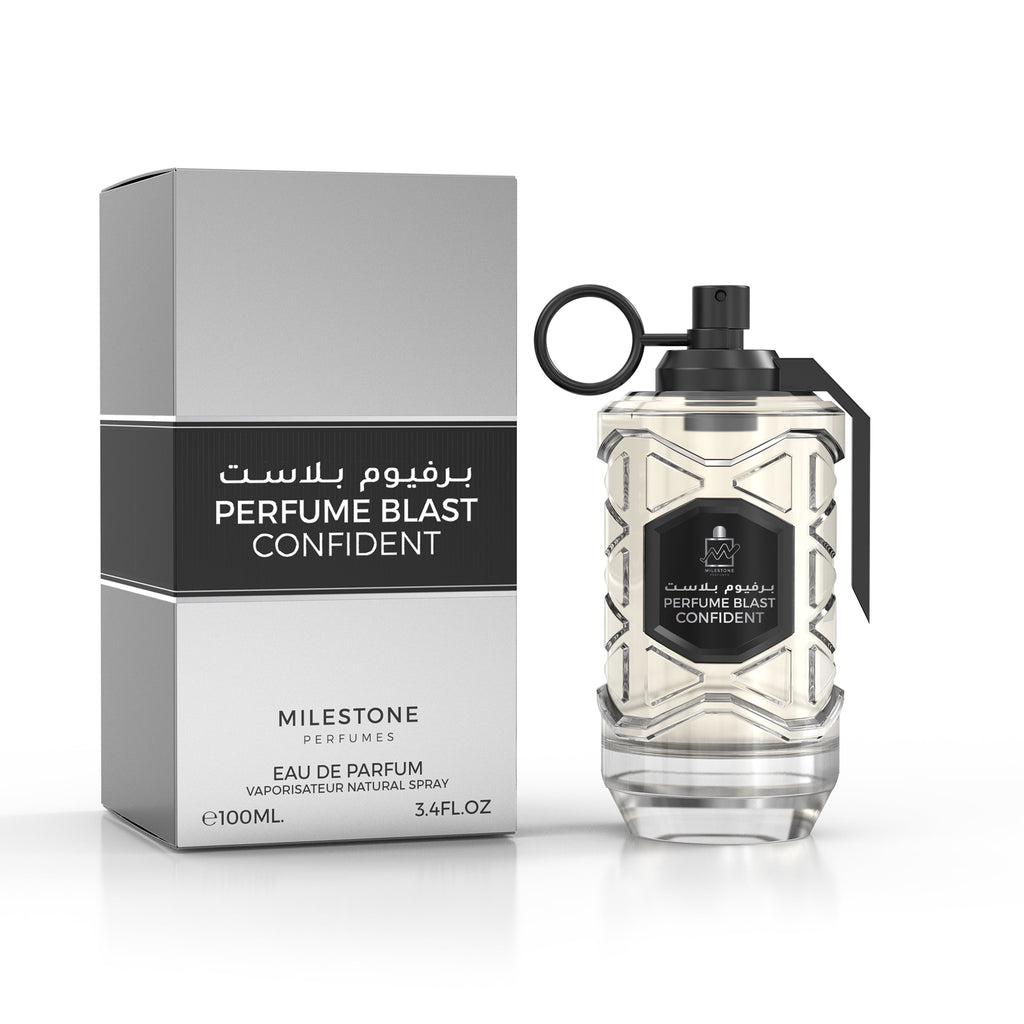 MILESTONE COLLECTION PERFUME BLAST CONFIDENT 100ML Eau De Parfum 3X Pack