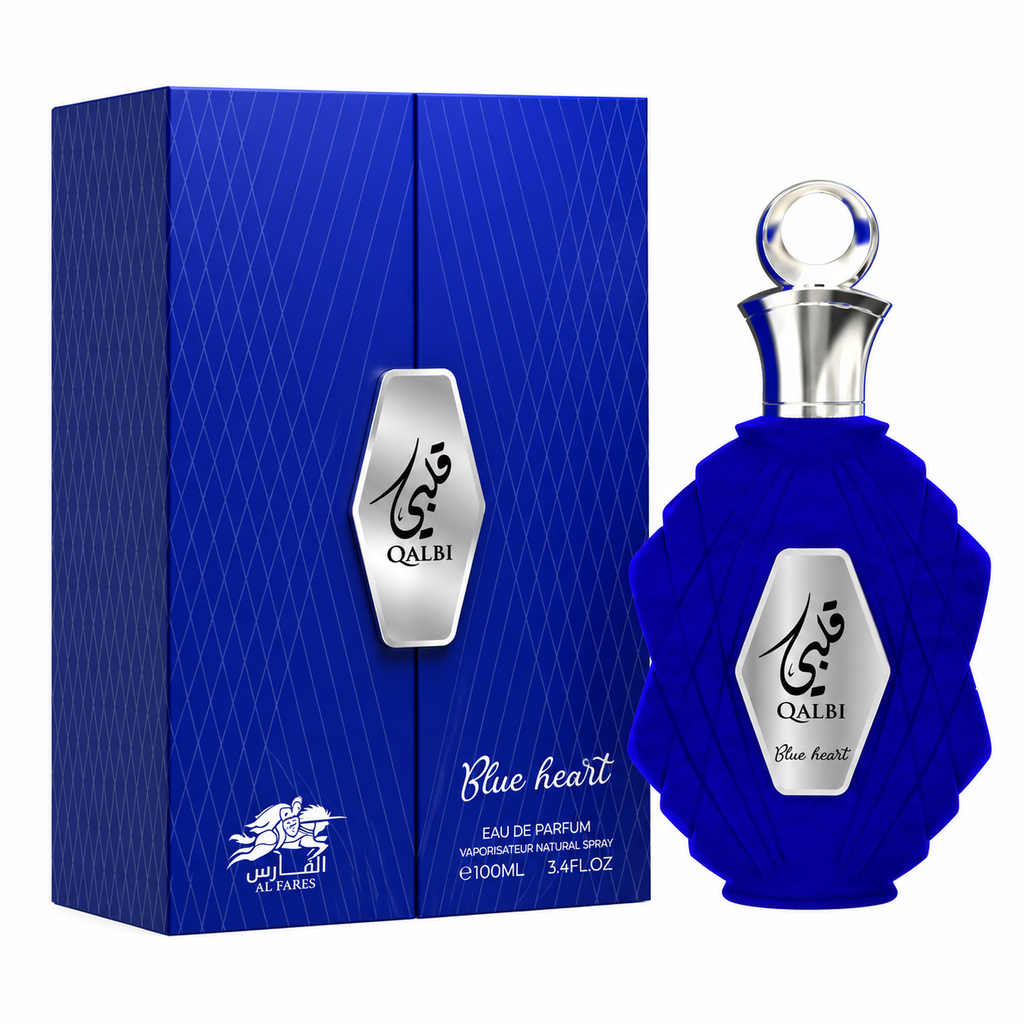 AL FARES Qalbi Blue Heart Eau De Parfum 100ml (UNISEX)