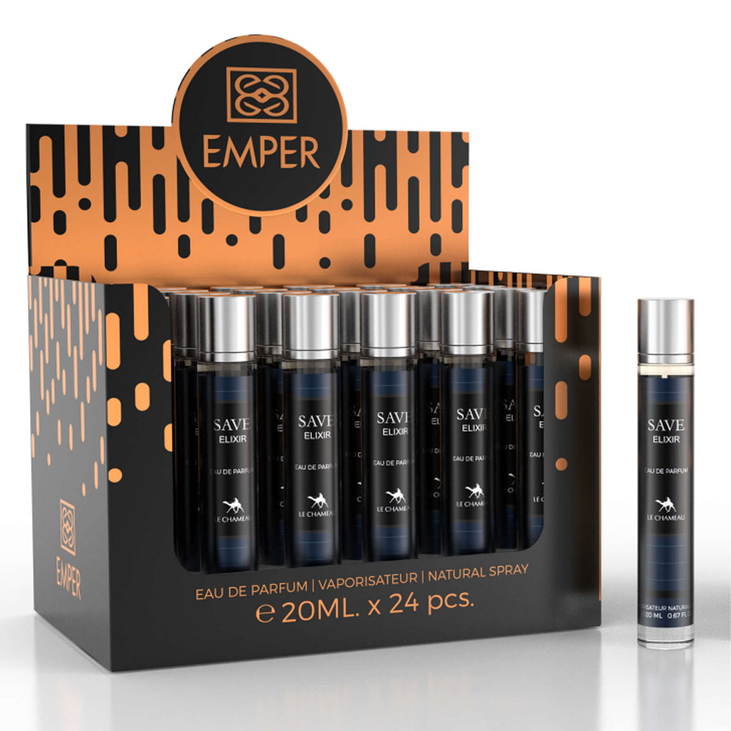 LE CHAMEAU Save.Age Elixir Eau De Parfum 23x 20ml Plus 1 Free Tester