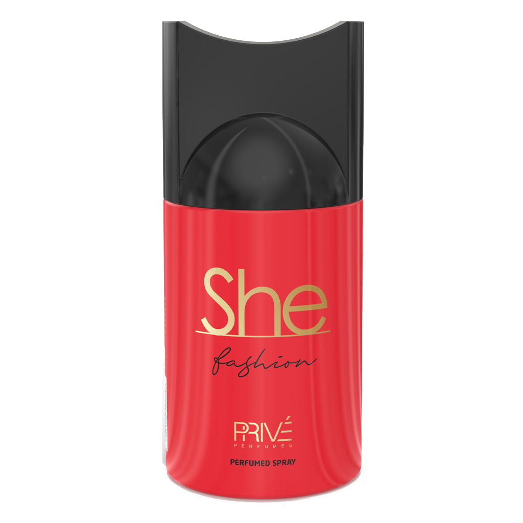 PRIVE She Fashion Perfume Deodorant 250ml 6x PACK