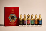 Velvet Collection Red Box 6 X  12ml UNISEX HIGLY CONCENTRATED FRAGRANCE OIL SET