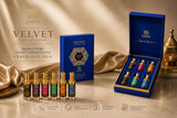 EMPER Velvet Collection Blue Box 6 X  12ml UNISEX HIGLY CONCENTRATED FRAGRANCE OIL SET