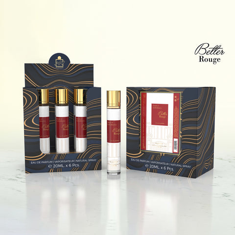 MILESTONE Better Rouge Eau De Parfum 5x 20ml Plus 1 Free Tester