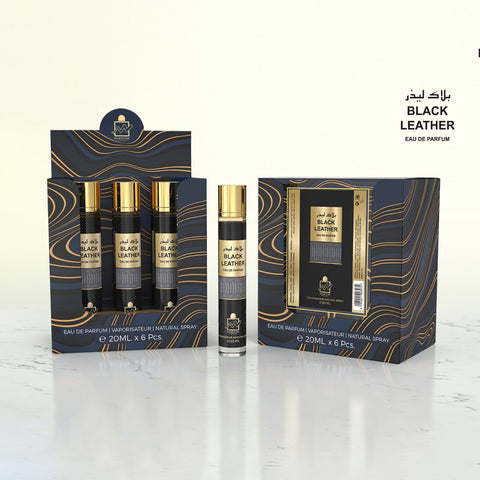 Milestone Black Leather Eau De Parfum 5x 20ml Plus 1 Free Tester