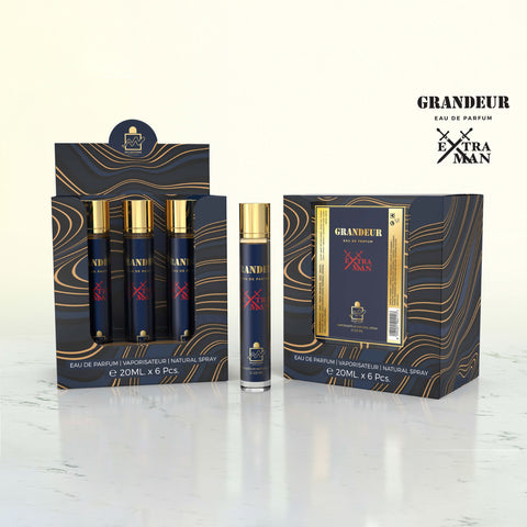 MILESTONE Grandeur Extra Man Eau De Parfum 5x 20ml Plus 1 Free Tester