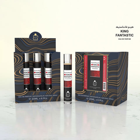 MILESTONE King Fantastic Unisex Eau De Parfum 5x 20ml Plus 1 Free Tester