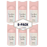 PRIVE La Diva Bella Perfume Deodorant 250ml 6x PACK