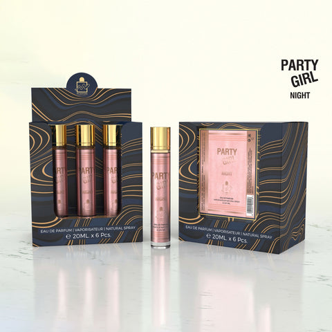 MILESTONE Party Girl Night (Pour Femme) Eau De Parfum 5x 20ml Plus 1 Free Tester