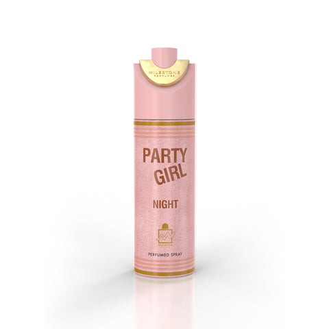 MILESTONE Party Girl Night (Pour Femme) - 200ML Deodorant 6 Pack