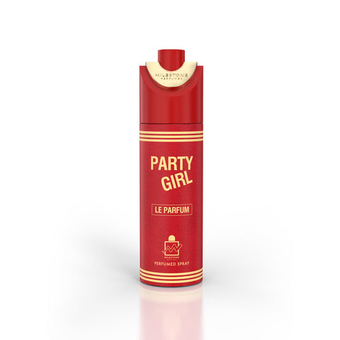 MILESTONE Party Girl Le Parfum (Pour Femme) - 200ML Deodorant 6 Pack