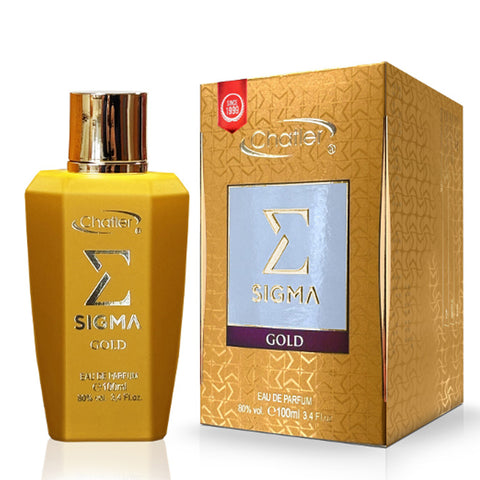CHATLER Sigma Gold Eau De Parfum 100ml  (UNISEX) 3x PACK
