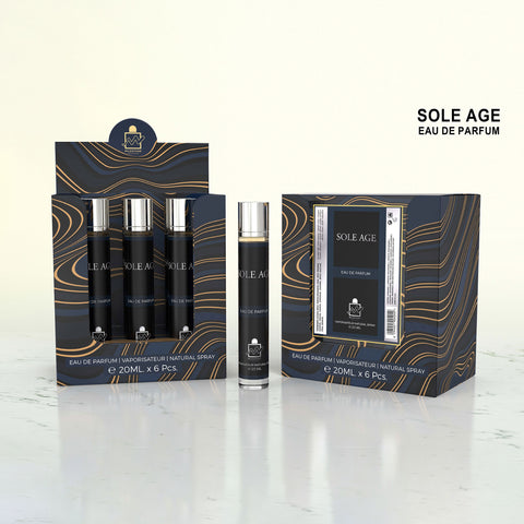 MILESTONE SOLE AGE Pour Homme Eau De Parfum 5x 20ml Plus 1 Free Tester